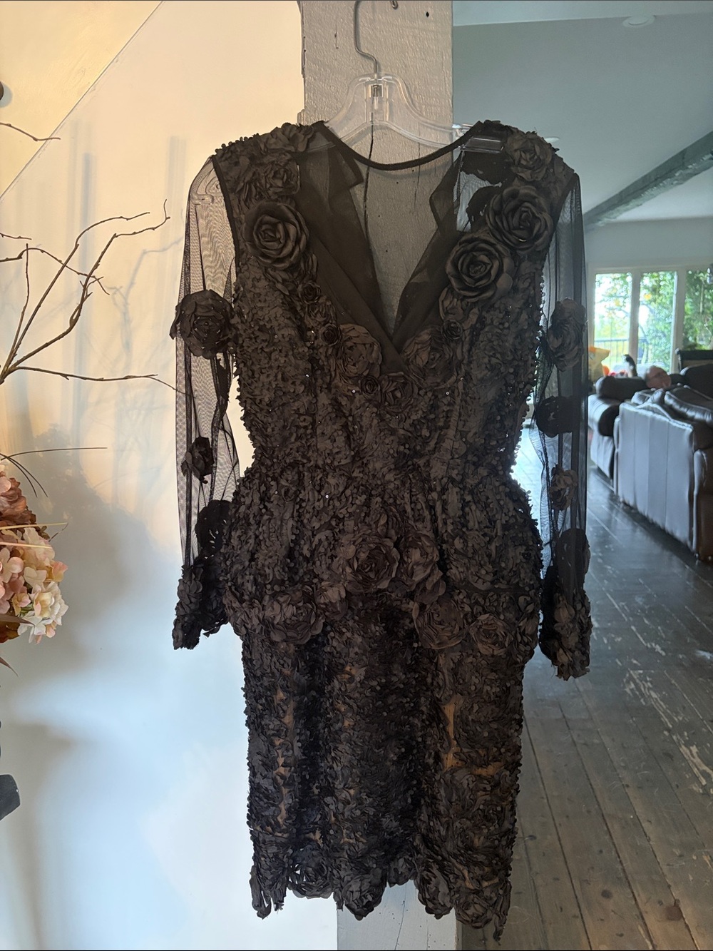 Black hot couture gorgeous peace by FOUAD SARKIS COUTURE
